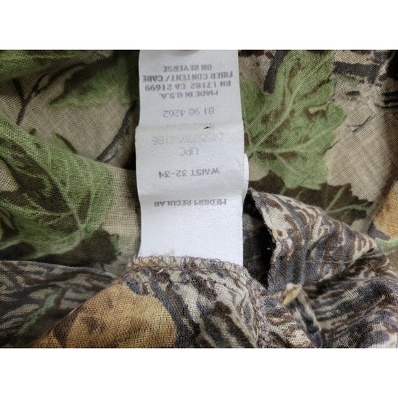 Men's M Reg Camouflaged Hunting Button Shirt Lightweight Breathable Full Zip LS - Picture 4 of 7